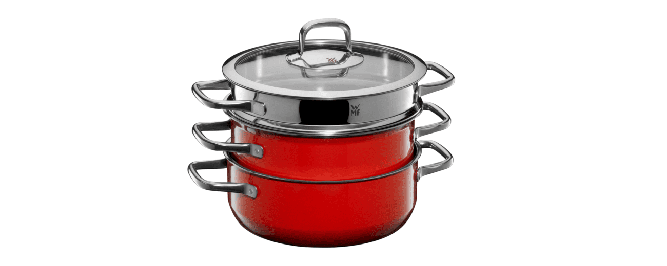 Pot Set Fusiontec Compact 3pcs. Red